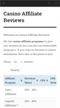 Mobile Screenshot of casinoaffiliatereviews.com
